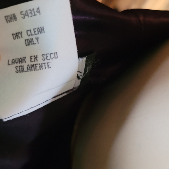 Vintage Be Smart Formal Dress Size 13 / 14 Dark Purple Long Made in USA - Picture 10 of 10